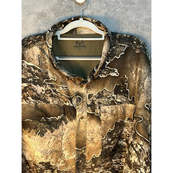 Realtree Camo Shirt 3X Back Vints Hunting Fishing Performance Gorpcore - Picture 2 of 7